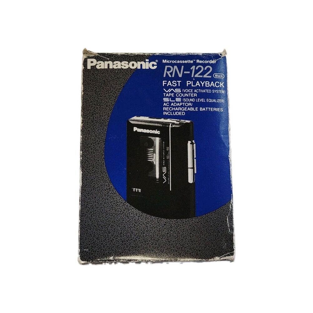 Vintage Panasonic RN-122 Microcassette Recorder VAS SLE Voice Activated Japan